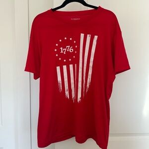 Rags of Honor (L) Red American Flag 1775 Short Sleeve T-Shirt